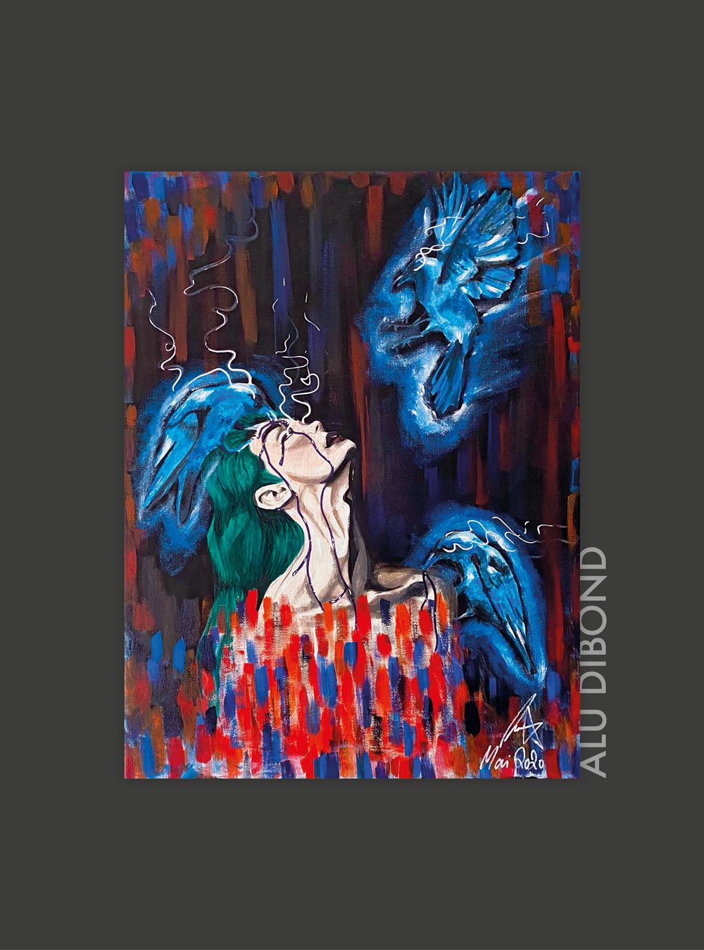 "Der Letzter Atemzug" – 30 x 40 cm | AluDibond Platte