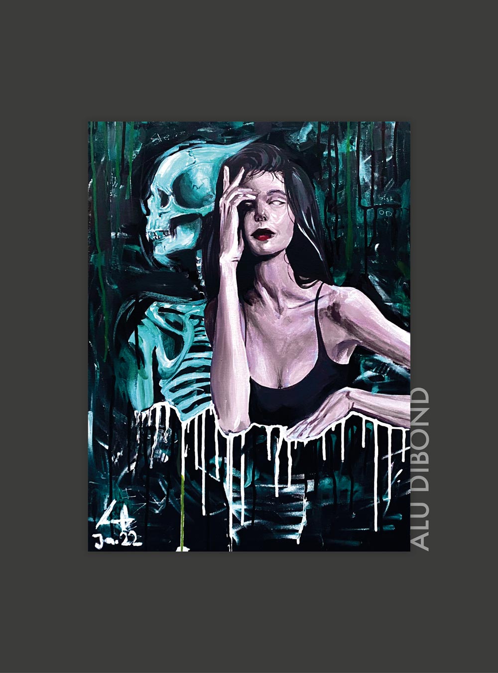 "Treuer Begleiter" – 30 x 40 cm | AluDibond Platte