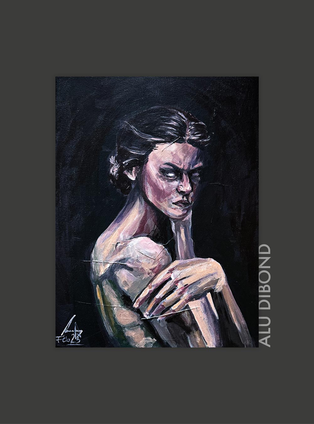 "Zorn" – 30 x 40 cm | AluDibond Platte