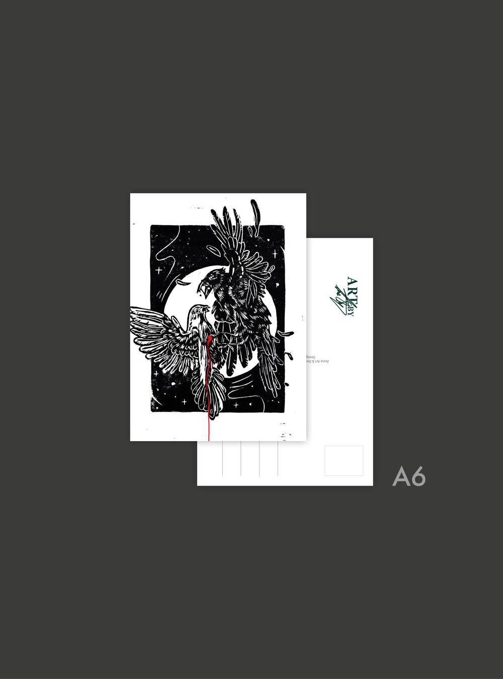 Postkartenset "Krähe" – Bild 2