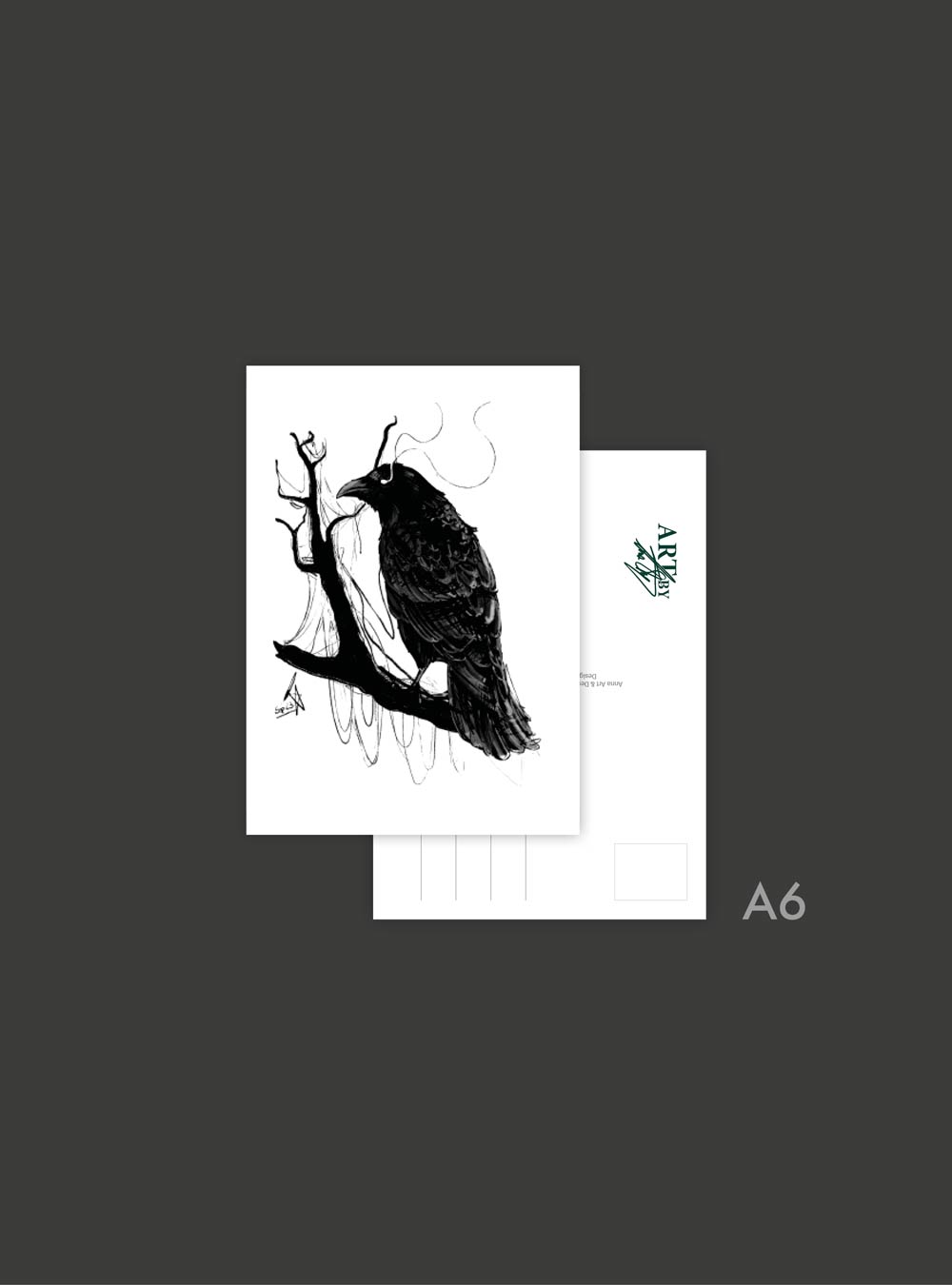 Postkartenset "Krähe" – Bild 3