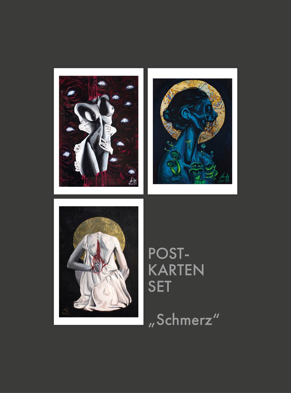 Postkartenset "Schmerz"